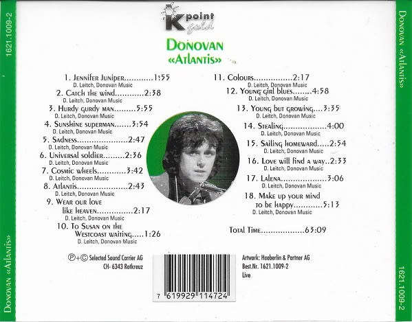 Donovan. Atlantis. Import. CD.