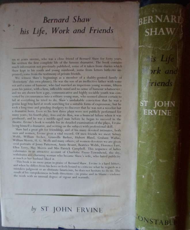 Bernard Shaw: His Life, Work and Friends - St. John Ervine.