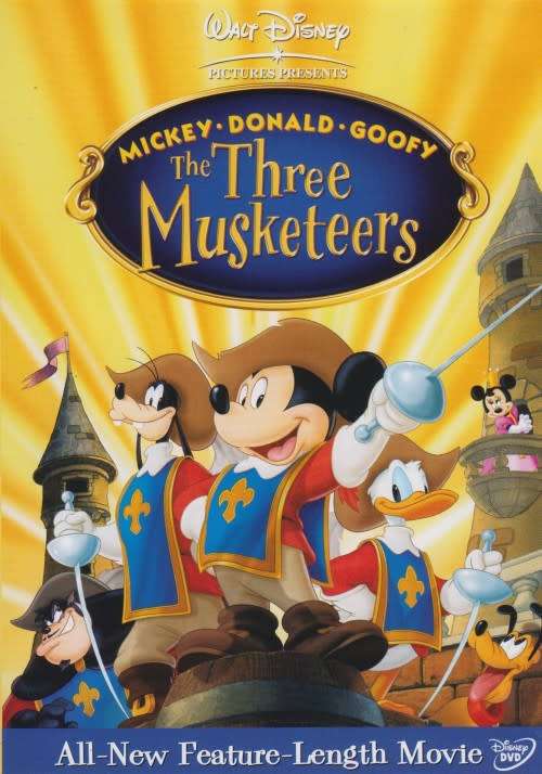 The Three Musketeers. Mickey, Donald, Goofy. (DVD)