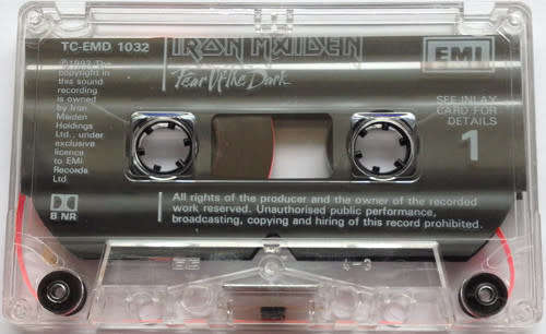 Iron Maiden. Fear of the Dark. Cassette Tape.
