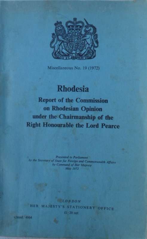 Rhodesian Opinion. 1972. (British Government publication). RARE.