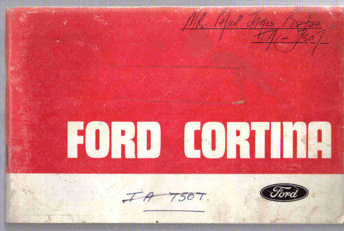 Ford Cortina Owners Handbook / Eienaarshandleiding (1974)