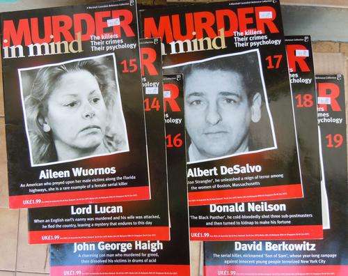 Murder in Mind. 6 copies, One bid for all. Nrs 14,15,16,17,18,19.