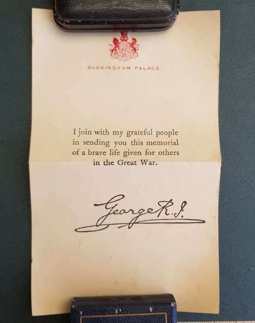 Original WWI Death Scroll and related documents