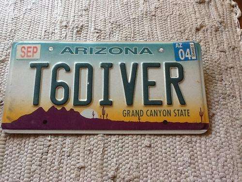 AUTHENTIC ARIZONA US NUMBER PLATE