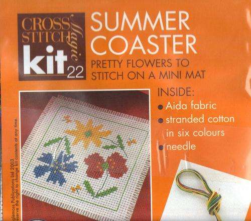 Cross Stich Magic, Kit #22: Summer Coaster