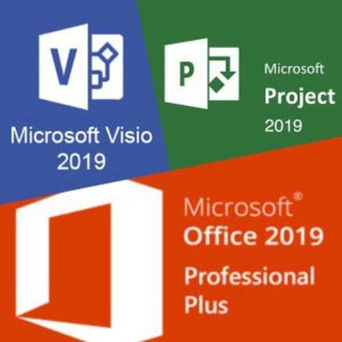 #CRAZY 3 COMBO * Office 2019 Pro Plus / Project 2019 Pro / Visio 2019 Pro - Genuine Lifetime License