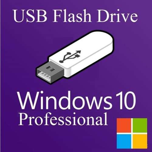 Windows 10 Professional 32/64bit on USB - Shipping included - Genuine Lifetime License