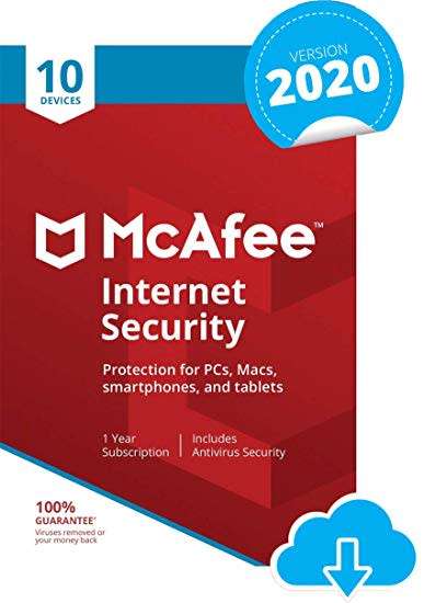 McAfee Internet Security 2020 - 1 year - 10 devices