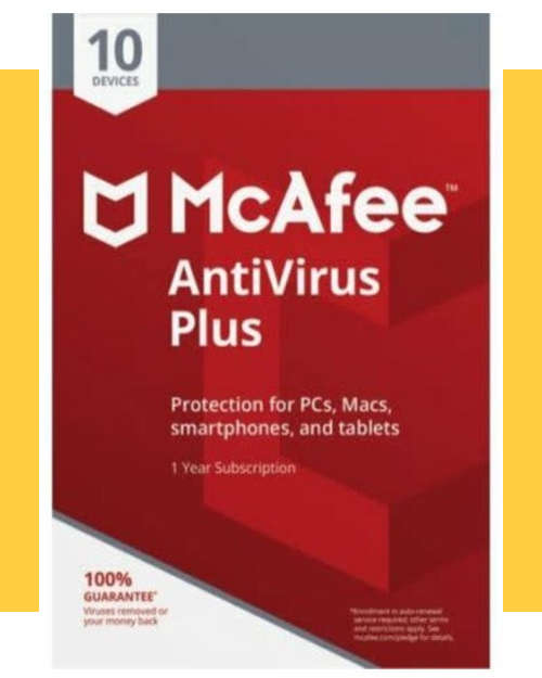 McAfee Antivirus PLUS 2020 - 1 year - 10 Devices