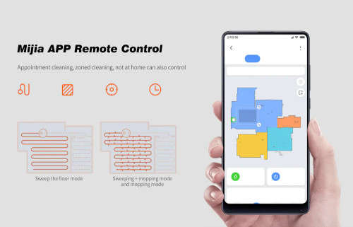 XIAOMI MI SMART 2100PA VACUUM & MOP WITH DOCKING STATION | MIJIA LDS MAPPING SOFTWARE - BLACK