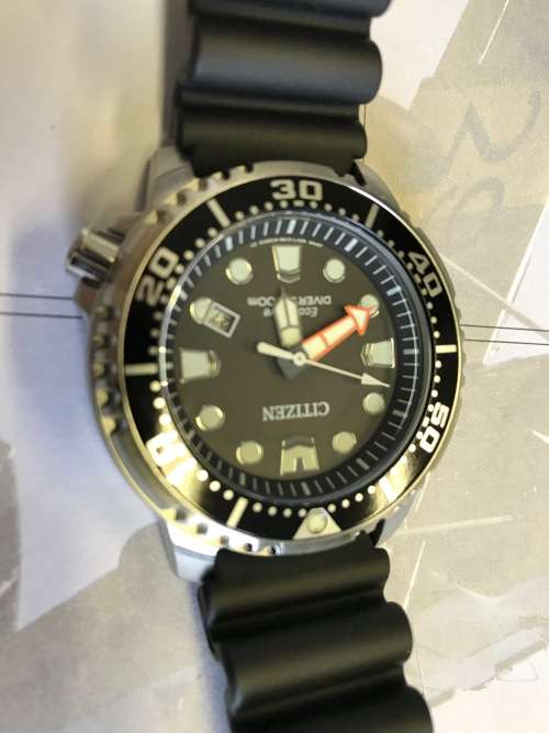 CITIZEN Eco-Drive BN0150-28E Promaster Diver Men's Black Poly Strap Watch