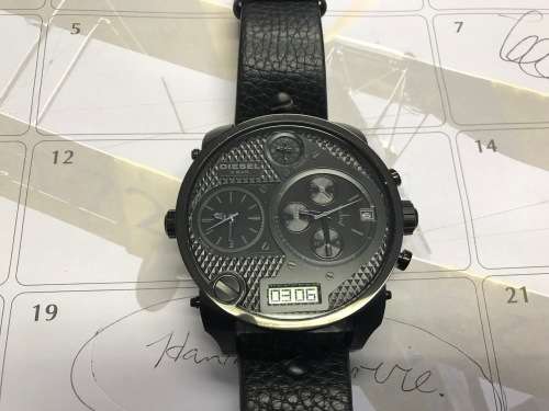 DIESEL MEN'S PREMIUM COLLECTION FOUR TIME ZONE WATCH DZ7193