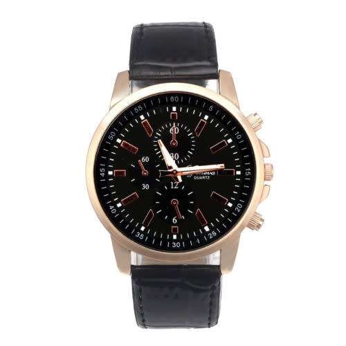 New Geneva Leather Watch Analog Quartz Dial Wrist Watch Unisex Men Sport Watches