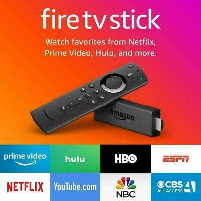 Amazon Fire TV Stick 2019 All-New Alexa Voice Remote with TV Control Buttons