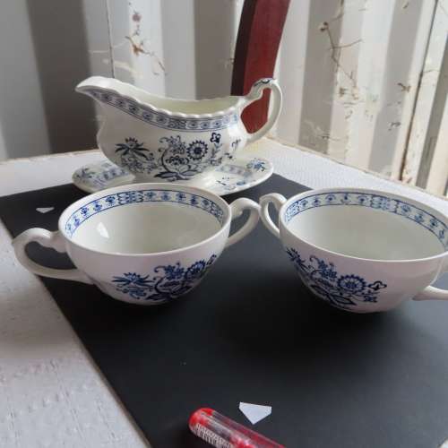 Vintage Blue Nordic Dinner Set by Meakin, J & G