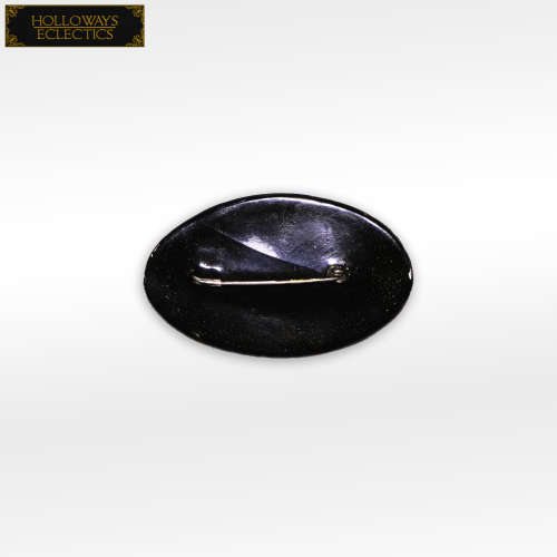 Russian Black Lacquer Firebird Brooch