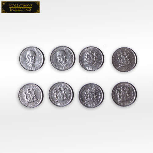 Old R1 50 Cent 20 Cent 10 Cent And 5 Cent South African Coins