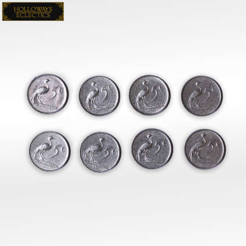 Old R1 50 Cent 20 Cent 10 Cent And 5 Cent South African Coins