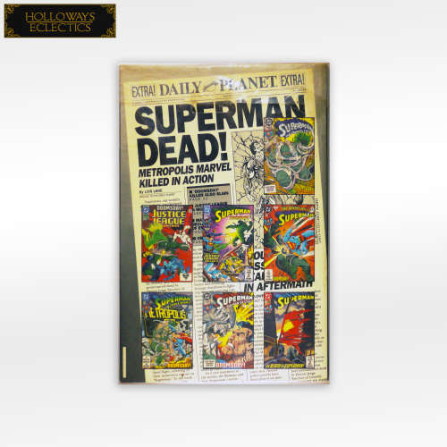 Rare DC Comics The Death Of Superman Comic And Poster