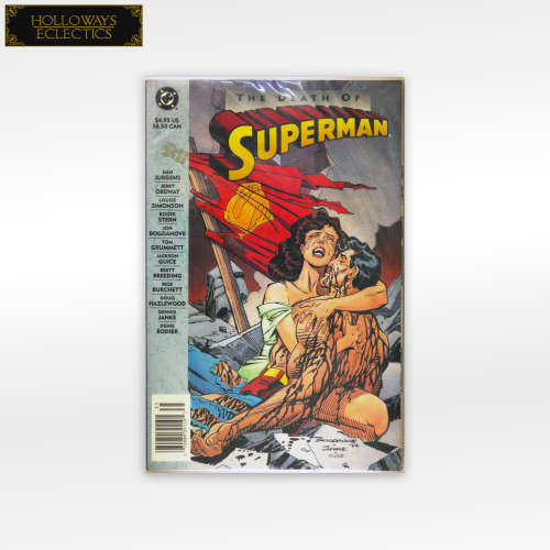 Rare DC Comics The Death Of Superman Comic And Poster