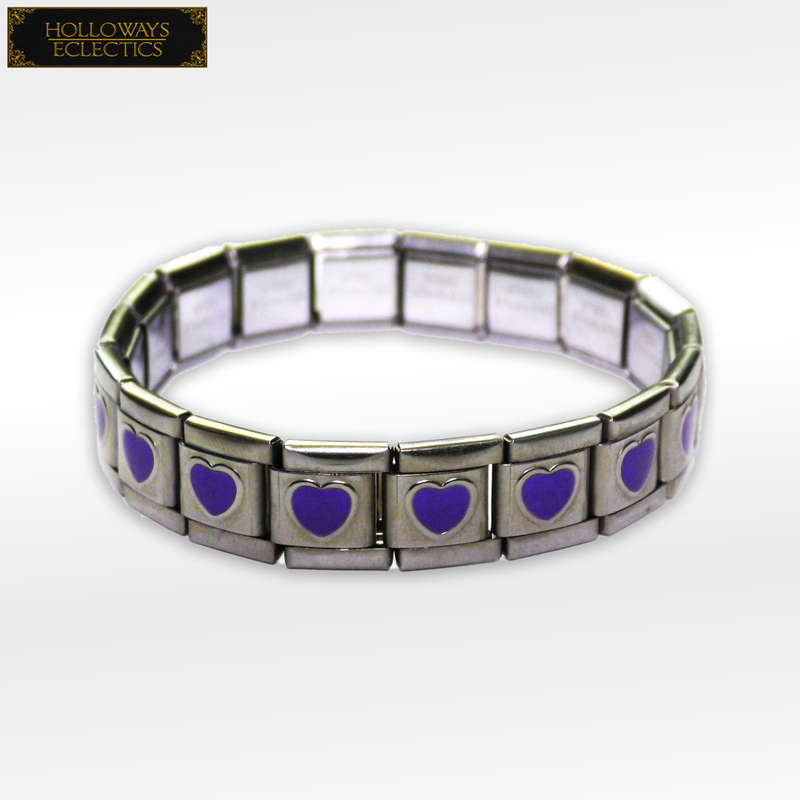 Nomination Bracelet Purple Hearts
