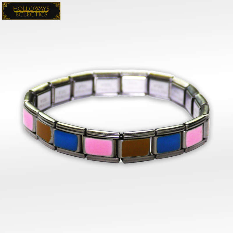 Nomination Bracelet Pink Blue And Brown