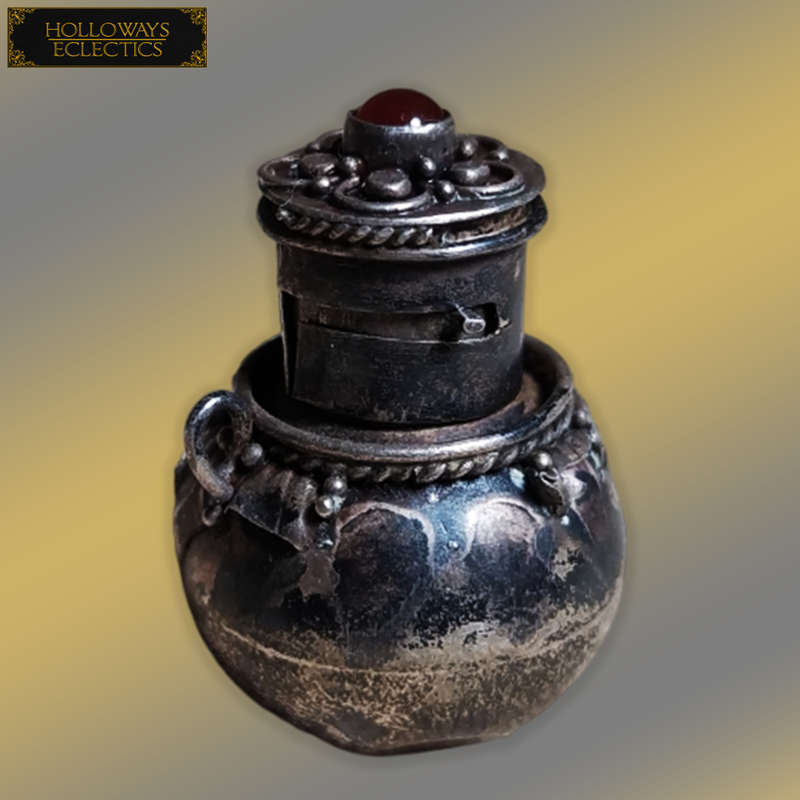 Vintage Silver Tibetan Snuff Bottle