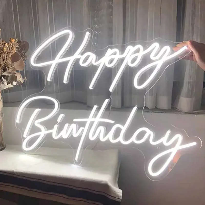 Happy Birthday Led Light Sign