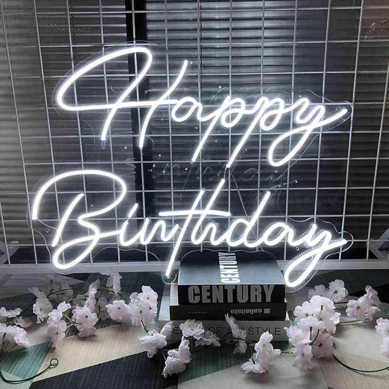Happy Birthday Led Light Sign