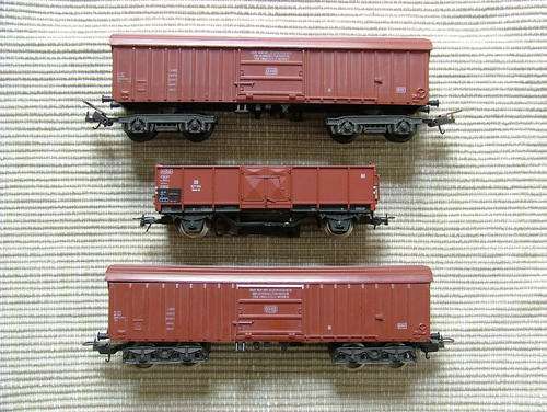 LIma German Railway DB Swivel Grain & open coal wagon