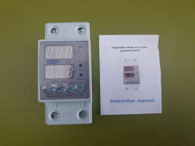 Adjustable Over Voltage Current and Under Voltage Protective Device Protector Din