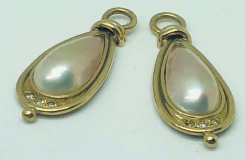 9ct Yellow Gold Earrings with Pearls