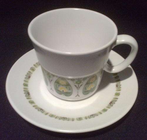 NORITAKE PROGRESSION "Palos Verde" CUP AND SAUCER #1