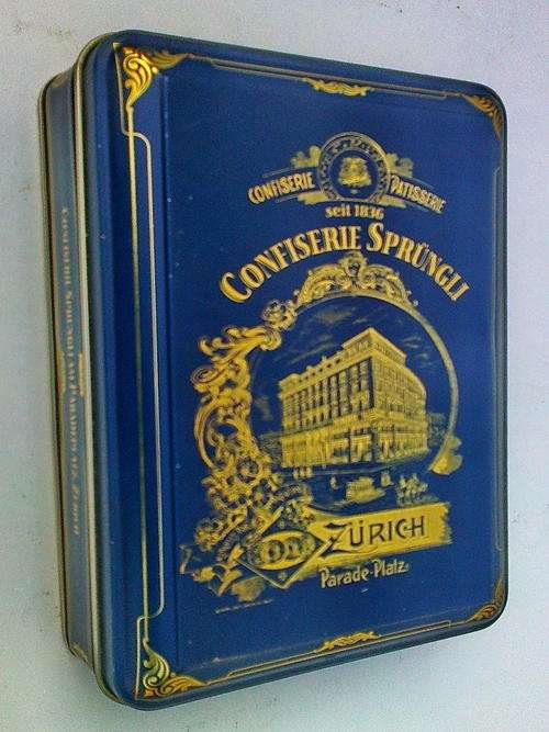 CONFISERIE SPRUNGLI TIN from Zurich