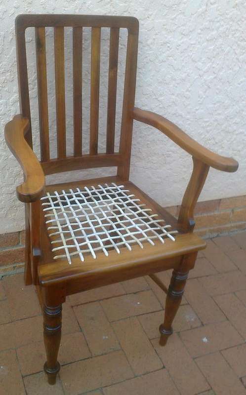 Vintage STINKWOOD RIEMPIES ARMCHAIR (See guarantee). Stunning wood!!