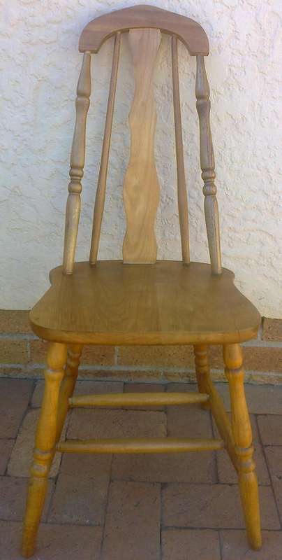 Old solid OAK OCCASIONAL HIGHBACK CHAIR (See guarantee).