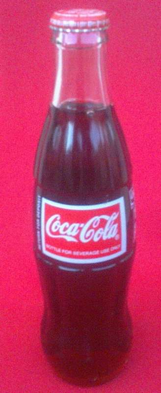 Vintage 300ml GLASS BOTTLE COCA-COLA (unopened) with R2-00 price printed on cap!