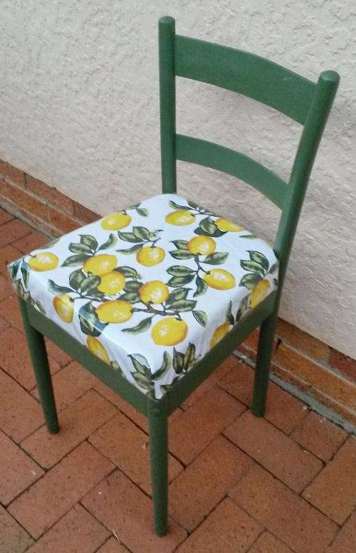 Old modernized OAK GLOBE CHAIR. See guarantee.