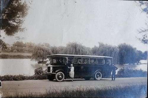 Very old (1929) PHOTO OF A 1922 Johannesburg Municipal Transport MACK BUS.