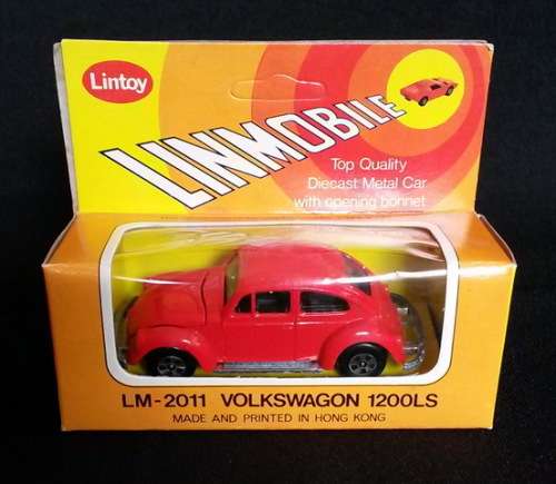 Vintage die-cast VW Beetle 1200LS in box (45+ years old)
