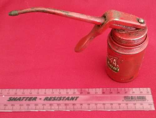Vintage small "Kabi" (Denmark) oil can with nozzle