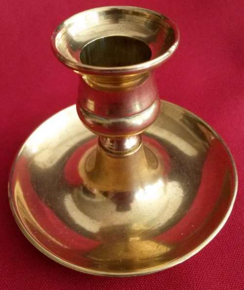 Vintage smallish brass candle holder