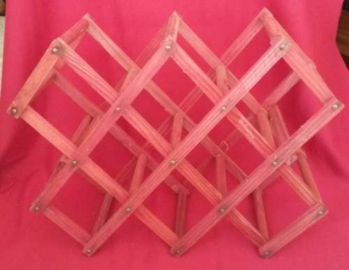 Foldable wooden wine rack #2