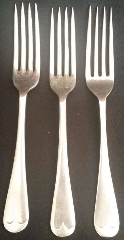3 x vintage EPNS dinner forks #5