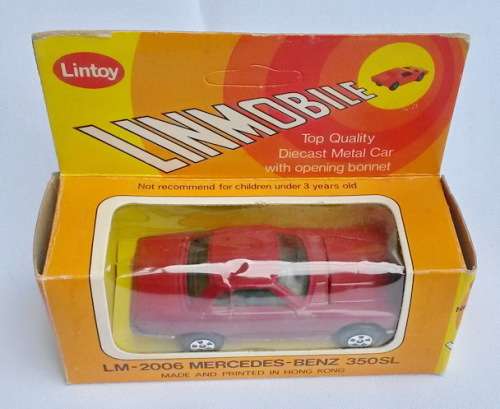 Excellent condition vintage Lintoy Mercedes-Benz 350SL die-cast in box (40 years +)
