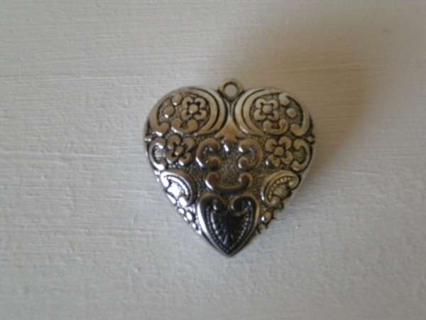 Big silver heart