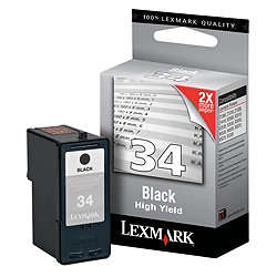 Lexmark 34 Black Ink Cartridge - High Yield  *stock clearance item*