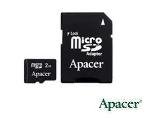 Apacer 2Gb Flash Card - Mobile series with SD adapter