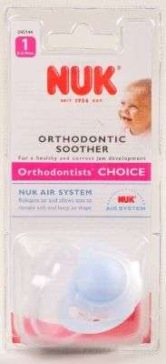 NUK Silicone Starlight Soother with Ring (0-6 Months)